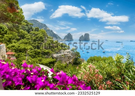 Landscape with Capri Island,Tyrrhenian sea, Italy Royalty-Free Stock Photo #2332525129