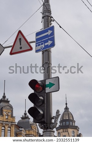 road signs on the street outdoor