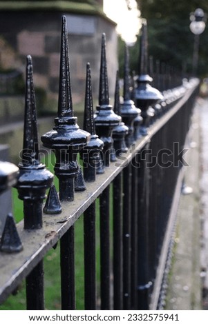 Picture of railing from Edinburgh, Scotland