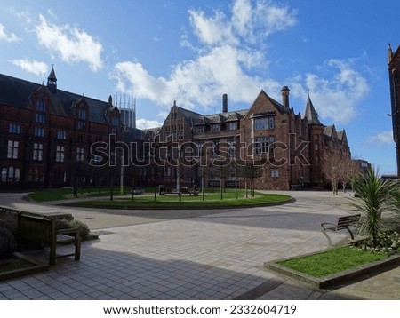 The photo shows part of the university in Liverpool.