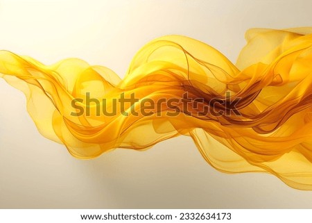 Yellow smoke, Abstract Yellow smoke, Yellow wave, yellow background, Silk texture