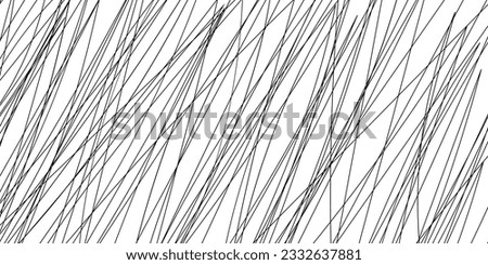 Abstract scribble line background. Doodle black and white illustration. Linear texture