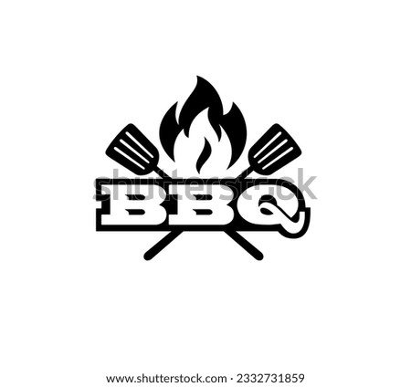 bbq logo template design creative