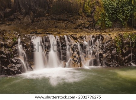 Nature waterfall. Waterfall. beautiful waterfall. Indonesia. 