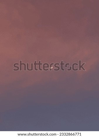 Sky skypink beautiful the moon picture