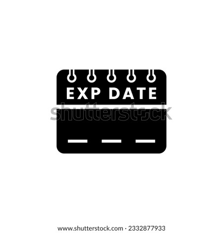 Expired date icon vector or Expired date icon symbol vector isolated. Best Expired date icon for product packaging design element. Simple Expired date symbol vector for element design. Royalty-Free Stock Photo #2332877933