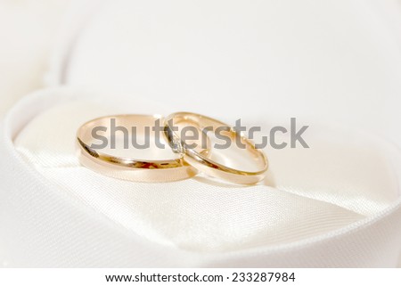 abstract scene with wedding rings as celebration background