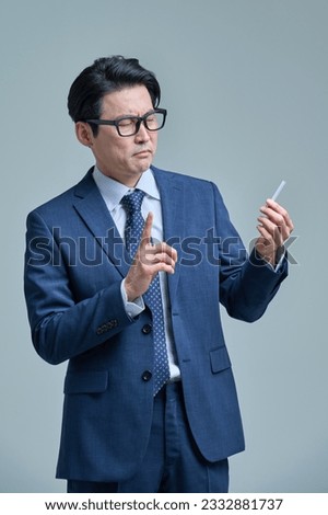 Middle-aged man struggling to quit smoking, smoking