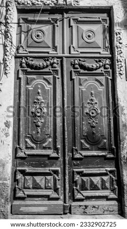 Door in old house, Alexandria, Egypt
