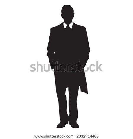 business person silhouette vector illustration 