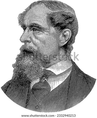 Charles John Huffam Dickens portrait