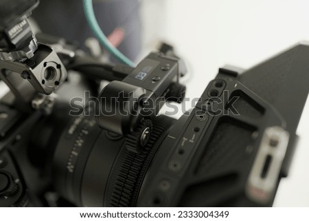 lens focus setup in studio 