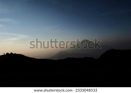 Where the Mountains Kiss the Sky: A Sunrise Spectacle From the top of mountain with amazing colors and some silhouette 
