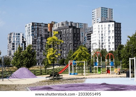 
Playground for children in the Milan suburban residential area.
   Royalty-Free Stock Photo #2333051495