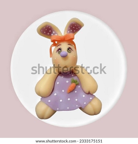cute biscuit bunny for decoration