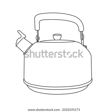 Teapot Icon Vector Simple design template