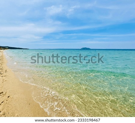 Beautiful sea picture in summer Greece 