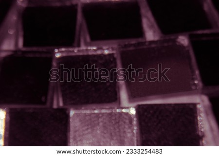 macro photography reflective cube abstract background