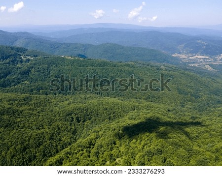 Amazing Summer Landscape of Erul mountain near Kamenititsa peak, Pernik Region, Bulgaria