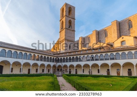 courtyard of the convent of San Domenico in Perugia, Italy. Royalty-Free Stock Photo #2333278963