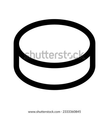 Illustration vector graphic icon of Hockey Ball. Outline Style Icon. Sport Themed Icon. Vector illustration isolated on white background. Perfect for website or application design.