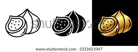 The Fig icon represents the delicious and nutritious fruit known for its unique taste and texture. Royalty-Free Stock Photo #2333421047