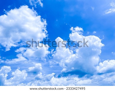 Beautiful blue sky for pictures background and temples.concept photo of nature sky and clouds.
