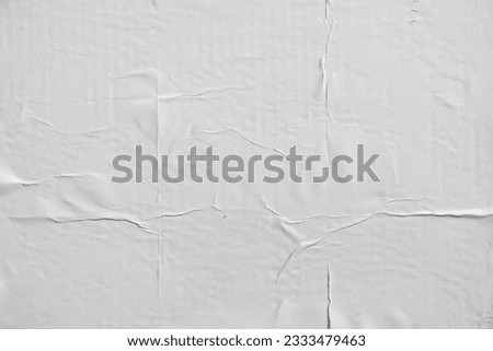 White wheatpaste street poster style texture background Royalty-Free Stock Photo #2333479463