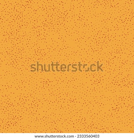 Seamless abstract polka dot pattern. Dusty hand drawn drip points on gold background. Stone terrazzo texture, ink blots stain, grain, paint splash, spray effect. Vector grunge splattered illustration