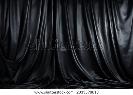 Black Cloth Fabric Backdrop for Object Showcase Royalty-Free Stock Photo #2333598813