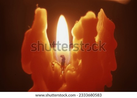 candle in the night with candles