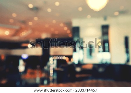 Blur Photo of beautiful luxury  hotel interior for background,bokeh concept.