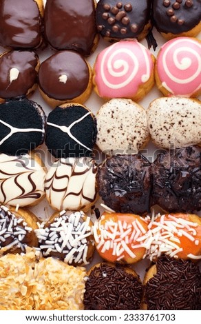 Variety of Baby donuts in box