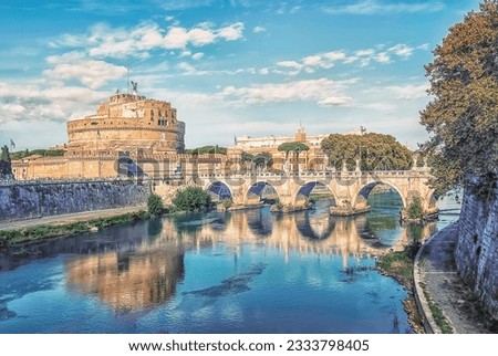 Castel Sant'Angelo in the City of Rome Royalty-Free Stock Photo #2333798405
