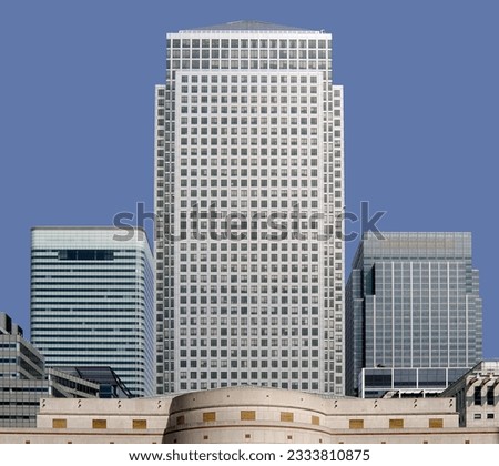 office blocks canary wharf docklands london bank