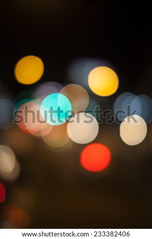 lights of bokeh on black background