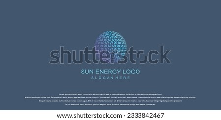 Simple energy logo design with modern style| electrical logo| green energy| premium vector