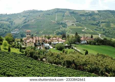 Italian luxury country hotel, surrounded by vineyards.