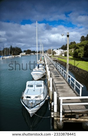 Boats at dock in Australia.
