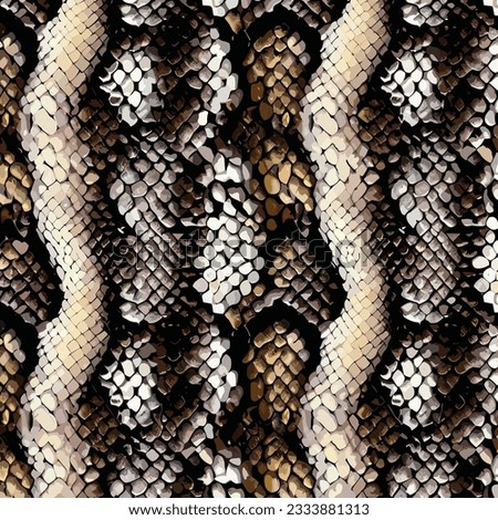 Snake Skin Leather Pattern Repeating Seamless. Texture Snake. Fashionable Print. Fashion And Stylish Background  Animal Wildlife Background Texture