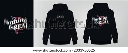 black hoodie, art design, world Royalty-Free Stock Photo #2333950525