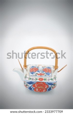 Vintage teapot on a white background