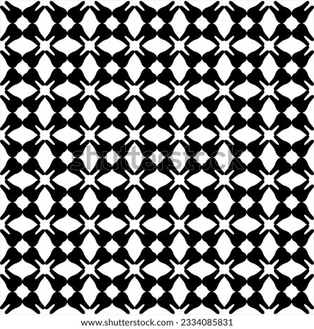 Teeth pattern forming letter X seamless. Seamless vector background. Black and white texture. Graphic vintage pattern.