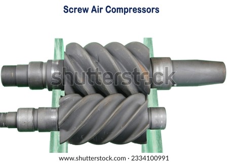 Screw model of air compressor