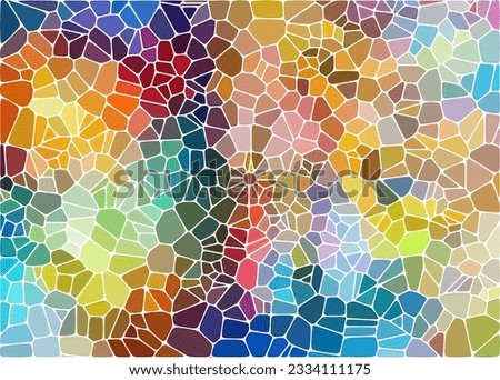 Abstract background with triangle pattern looking like stained glass Royalty-Free Stock Photo #2334111175