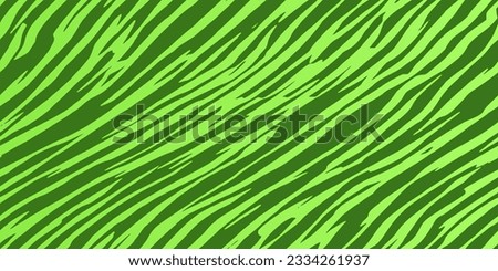 Seamless watermelon pattern with diagonal stripes. Bright and juicy summer background. Green water melon peel or zebra skin. Vector illustration. Royalty-Free Stock Photo #2334261937