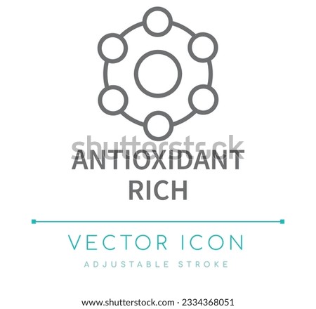 Antioxidant Rich Food Vector Line Icon Royalty-Free Stock Photo #2334368051