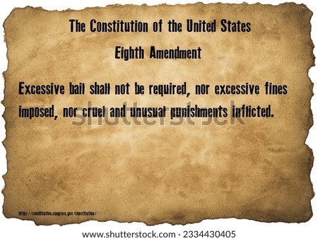 
Constitution of the United States is the fundamental governing document of the United States of America. It outlines the structure of the federal government and provides the framework for its powers. Royalty-Free Stock Photo #2334430405