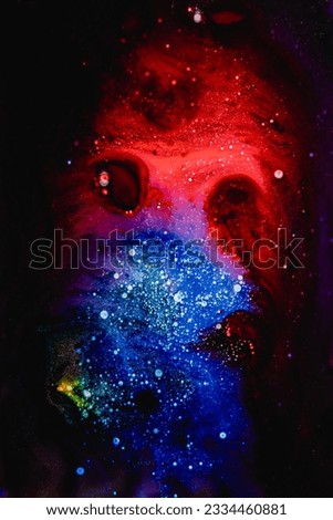 dark blue and red textured abstract background with dots shapes