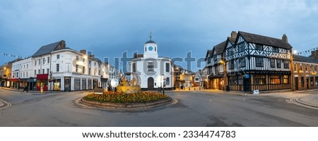 Panorama of Hight street of Stratford upon Avon in England.  Royalty-Free Stock Photo #2334474783